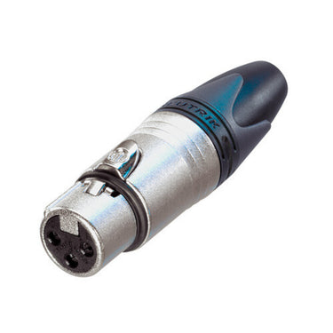 CONECTOR NEUTRIK CANON HEMBRA 3 POLOS SERIE XX, NC3FXX